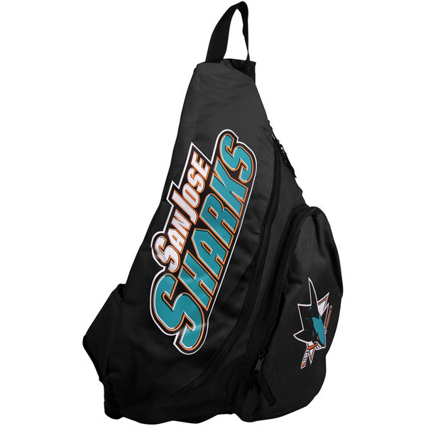 BAG190)NFL　San Jose Sharks Slingback バックパック　ワンショルダー☆US購入LANYストリートカジュアルスポーツダンサーバイク【送料無料】