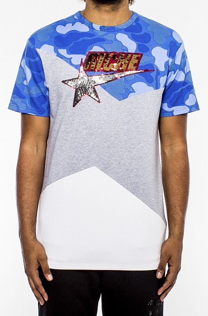VIE RICHE STAR　PANEL　Tシャツ(V1071005)AU32★USLANYカジュアルストリートHIPHOPB系【送料無料】