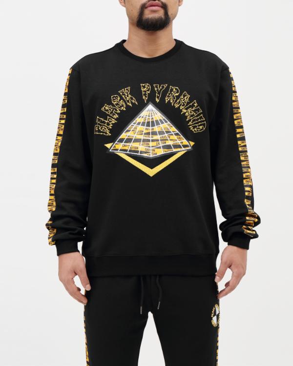 BLACK PYRAMID HAZARD TAPE LOGO 労働者の一団素っ首/調教師(Y5161681)/黒いこと金字塔/クリスブラウン/AY37★US買いもとめるB系HIPHOPカジュアルストリートセレブ【貨物輸送無料】