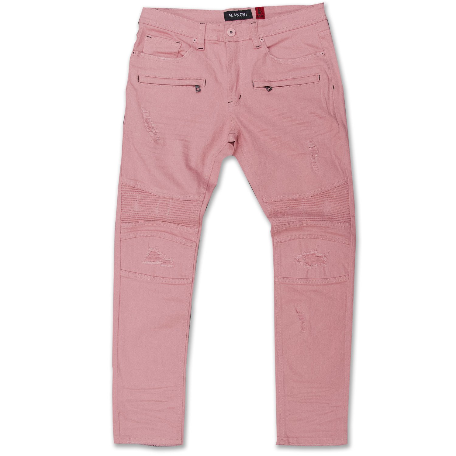 MAKOBIダメージ加工ストレッチ入りデニムパンツ(M1961)/マコビ/30/32/34/36/38/42/USサイズ/大きいサイズ/BE69★USLANYカジュアルストリートHIPHOPB系/大きいサイズ/送料無料