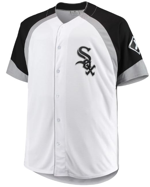 Fanatic Chicago White Sox ベースボールジャージシャツ/XLT/シカゴ・ホワイトソックス/HIPHOP/BF96/USサイズ/大きいサイズ/キングサイズ/ウエッサイ/チカーノ
