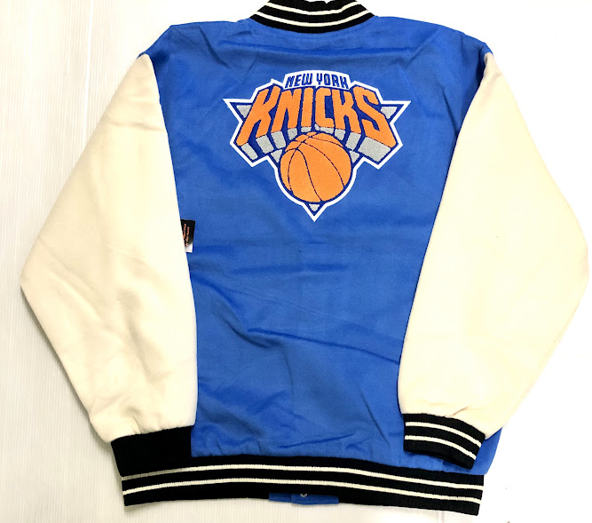 FISLL New York Knicks Varsityジャケット/NBA/ ニューヨーク・ニックス/M/L/XL/BI1/★US購入B系HIPHOPカジュアルストリートセレブ【送料無料】｜ＤＲ．ＪＡＫ