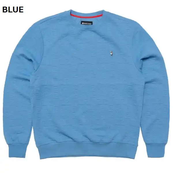 MAKOBI ジャガードクルーネック/S/M/L/XL/2XL/3XL/US大きさ/馬鹿でかい大きさ/天使の都市/BI33/★US買いもとめるB系HIPHOPカジュアルストリートセレブ【貨物輸送無料】
