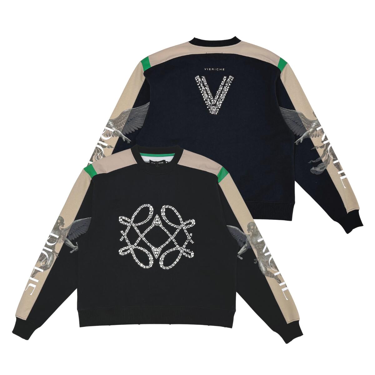 VIE RICHE Deathangel crew トレーナー クルーネック/S/M/L/XL/2XL/3XL/USサイズ/BK25【送料無料】