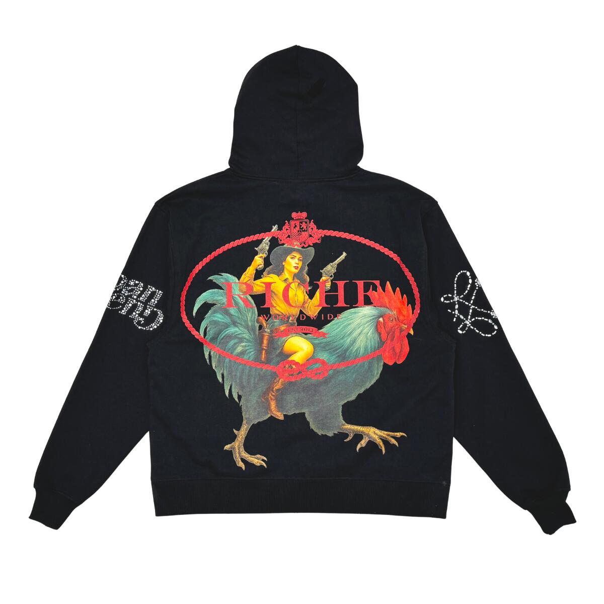 VIE RICHE Urban legend hoodie ティーシャツパーカー/S/M/L/XL/2XL/3XL/US大きさ/VR-1802/BK28【貨物輸送無料】