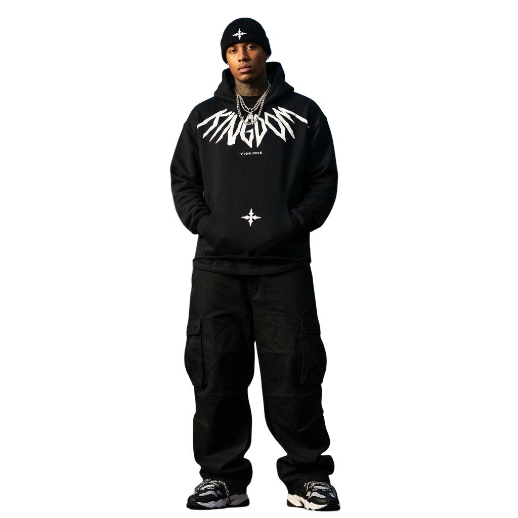 VIE RICHE Kingdom battle hoodieプルオーバーパーカー/S/M/L/XL/2XL/3XL/USサイズ/VR-1321/BK33【送料無料】 20,434円