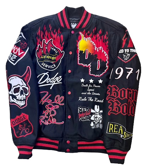 REASON CLOTHING Dodge Demon Varsity Jacket ジャケット/S/M/L/XL/USサイズ/DGER5-002/BK48【送料無料】｜ＤＲ．ＪＡＫ