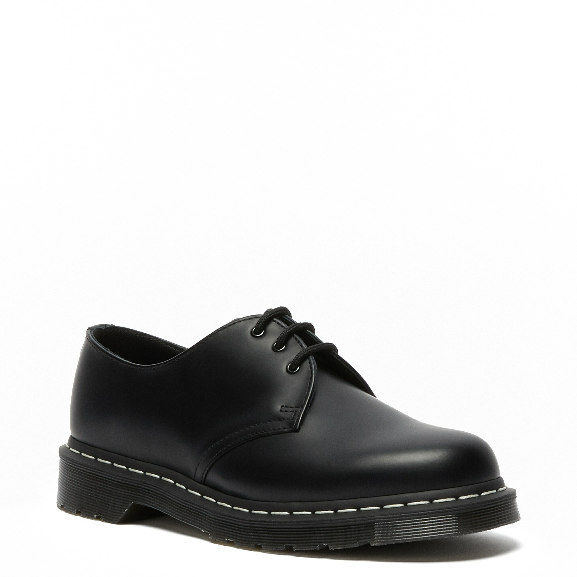 【公式】Dr. Martens ドクターマーチン 【APAC限定】1461 ホワイトステッチ 3 ホール シューズ ユニセックス BLACK 24757001