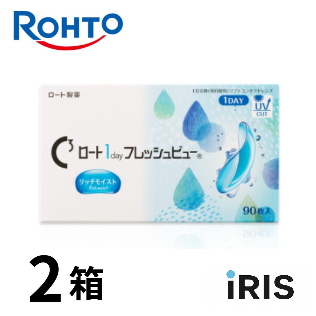 【送料無料】 ロート1dayフレッシュビューリッチモイスト 90枚 2箱