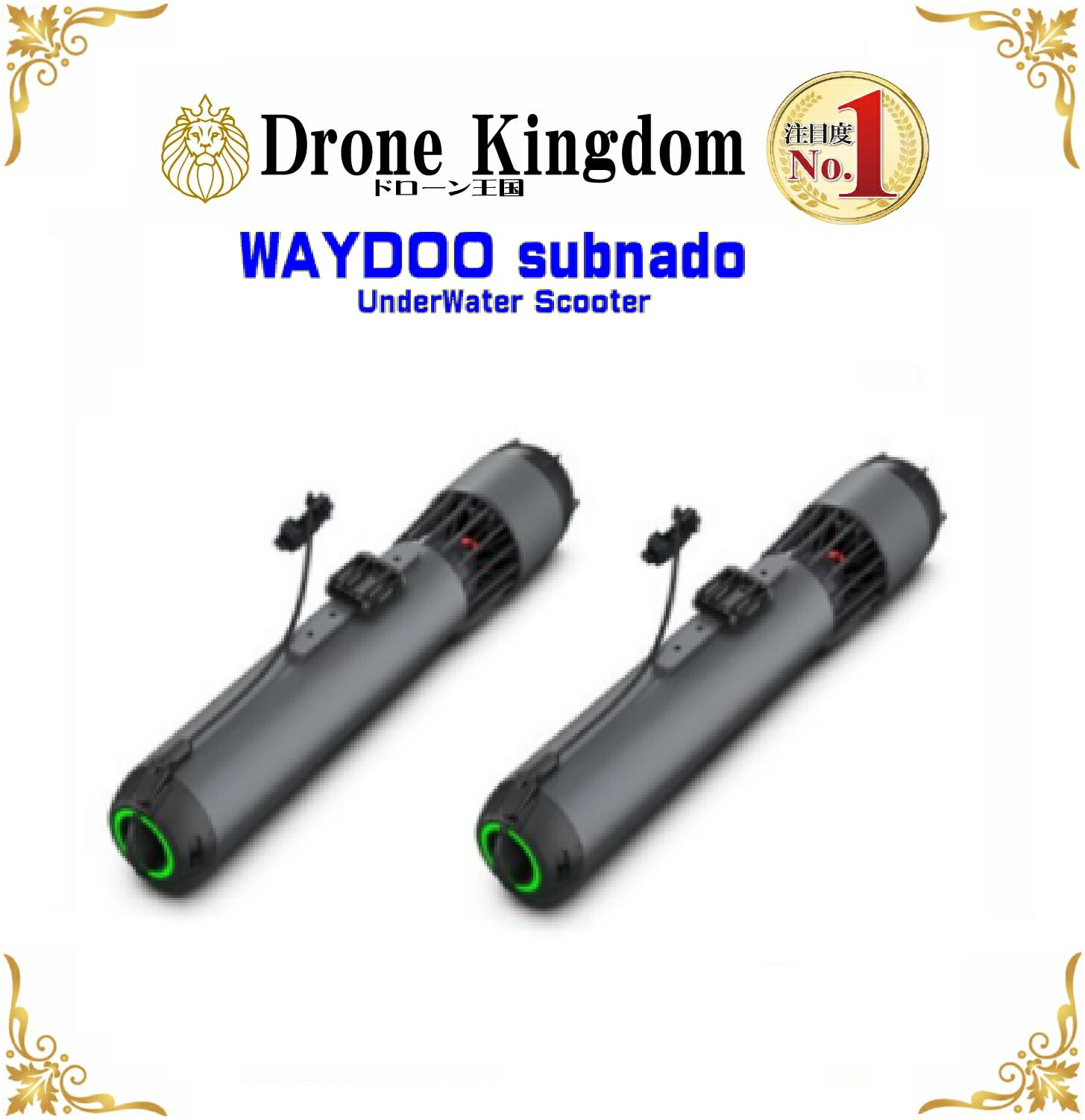 【分量制限事項】WAYDOO subnado 水中スクータ 2台仕掛ける