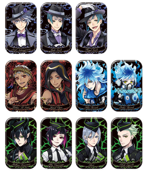 ツイステッドワンダーランド デイヴィス・クルーウェル スクエア 缶バッジ ツイステッドワンダーランド デイヴィス・クルーウェル スクエア