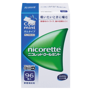 送料無料 【第(2)類医薬品】アリナミン製薬 ニコレットクールミント 96個 ★セルフメディケーション税制対象商品 6,354円