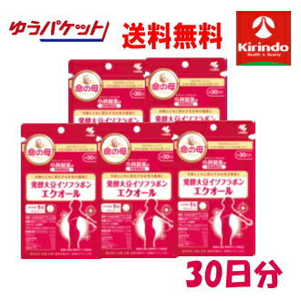 夏取りはからう！朱夏大売り出し \u0027ゆうパケットで貨物輸送無料 5個書き割り 小林製薬 醗酵大豆イソフラボンエクオール 30粒(30日)入り口・入口×5個 和らげる税率客体商いもの