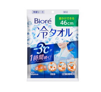 ビオレ 冷タオル 5本入り ×24袋 計120本　まとめ売り 冷却シート 無香性 ビオレ 冷タオル 5本入り ×24袋 計120本 まとめ売り 冷却シート