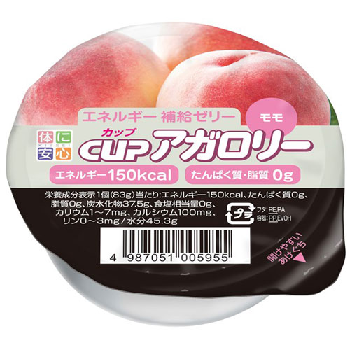 キッセイ薬品工業株式会社 カップアガロリー もも 83g×24