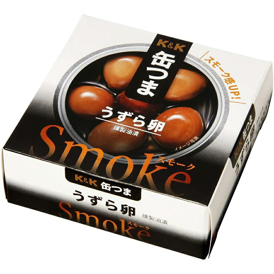 【24個】国分株式会社 　K&K 缶つまスモーク 　うずら卵 25g入×24缶セット 【RCP】 【北海道・沖縄は別途送料必要】 6,349円