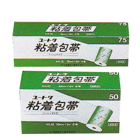 ユートク（祐徳薬品）メッシュタイプ粘着包帯No7575MM&times;9M&times;12巻入【RCP】｜ドラッグピュア店