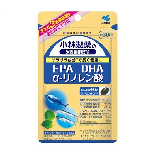 小林製薬株式会社小林製薬の栄養補助食品DHA EPA α-リノレン酸（305mg×180粒）＜ω3系脂肪酸を摂取できます＞【CPT】画像