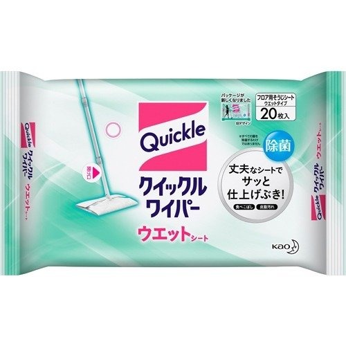 【本日ポイント5倍相当】【送料無料】【お任せおまけ付き♪】 花王 クイックルワイパー ウエットシート 20枚入×20個セット 【この商品はご注文後のキャンセルが出来ません】【ドラッグピュア店】【RCP】【△】【□】