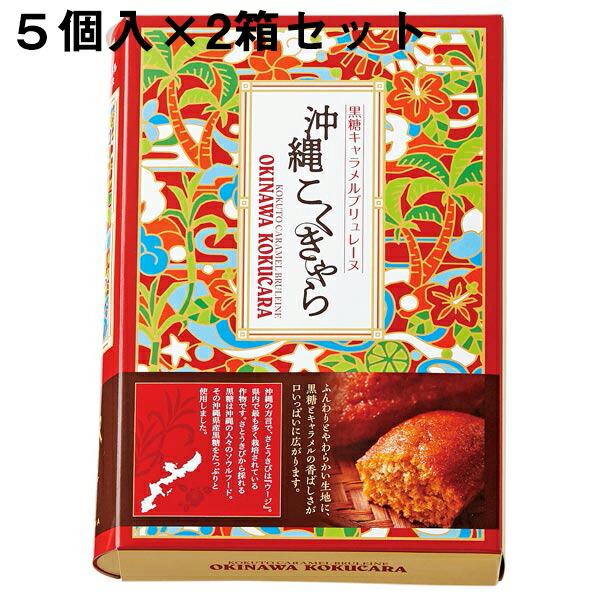 ガトー スヴニール ×2箱セット 沖縄キャラメルブリュレーヌ 沖縄こくきゃら 想い出のお菓子のお店 5個入 ガトー スヴニール ×2箱セット 沖縄キャラメルブリュレーヌ