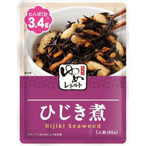 【送料無料】キッセイ薬品工業 　ゆめレトルト 　ひじき煮　65g×30個セット ［和風惣菜］［たんぱく質調整食品(低たんぱく食品)］【JAPITALFOODS】 （商品発送まで6-10日間程度かかります)（この商品は注文後のキャンセルができません)【△】【▲B】【□】
