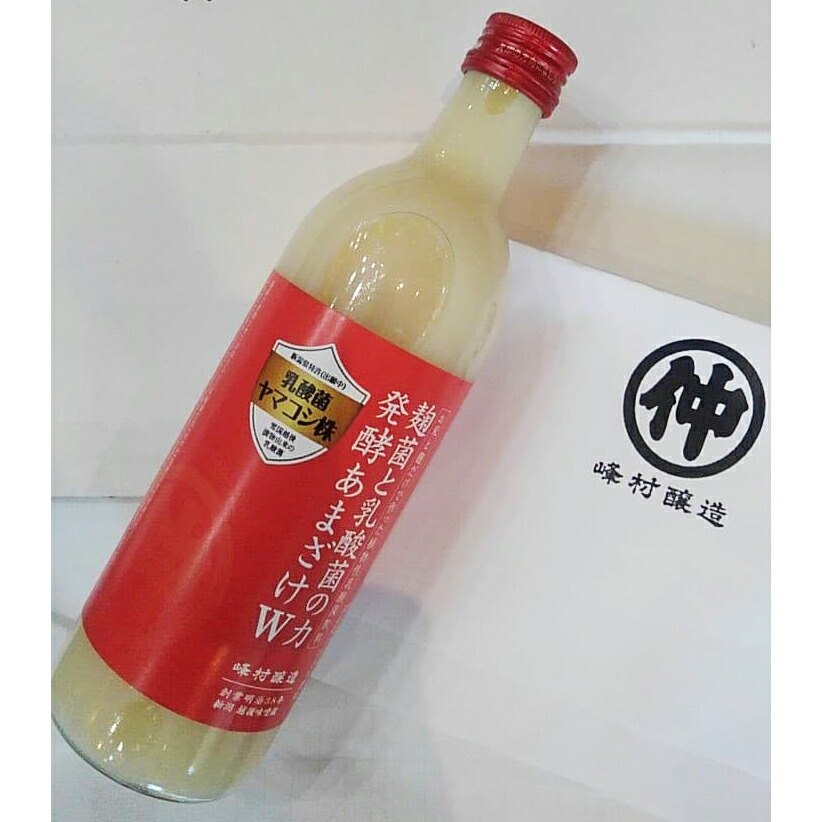 峰村商店 登録商標仲 麹菌と乳酸菌の力 発酵あまざけW 500ml×12本セット<乳酸菌やまこし株><国産米100%使用><ノンアルコール>(商品発送まで6-10日間程度かかります)(キャンセル不可商品)【ドラッグピュア店】【▲B】|ドラッグピュア店