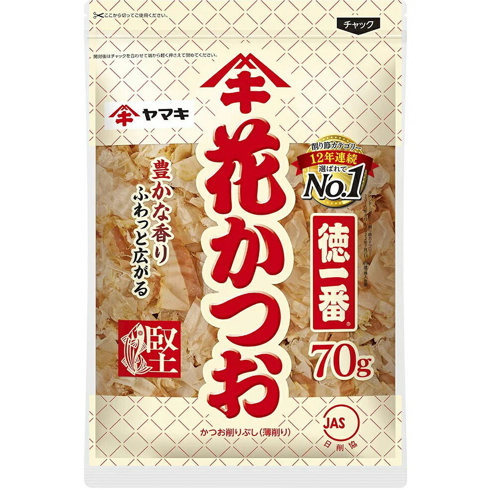 【本日ポイント5倍相当】【送料無料】ヤマキ株式会社 　徳一番 花かつお　70g×24個セット ＜カツオ節＞＜かつお削り節　薄けずり＞【ドラッグピュア店】【RCP】【△】【□】