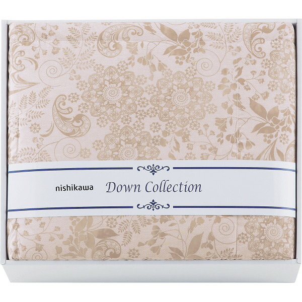 楽天市場】nishikawa 洗える羽毛合掛けふとん ベージュ : いっつここ