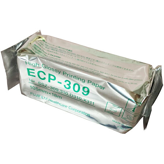 楽天市場】超音波記録紙 モノクロ出力用 ECP-309 1箱（10巻入） : エム