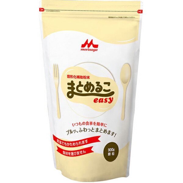 【3%OFFクーポン 7/19 20:00~7/26 01:59迄】【送料無料】森永乳業クリニコ株式会社 まとめるこeasy 900g入<まとめるこイージー><固形化補助粉末><常温でも固まります>【ドラッグピュア店】【△】|ドラッグピュア店
