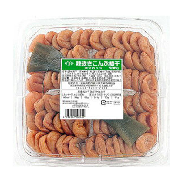 株式会社トノハタ種抜きこんぶ梅干　500g &times; 16【JAPITALFOODS】｜ドラッグピュア店 13,686円