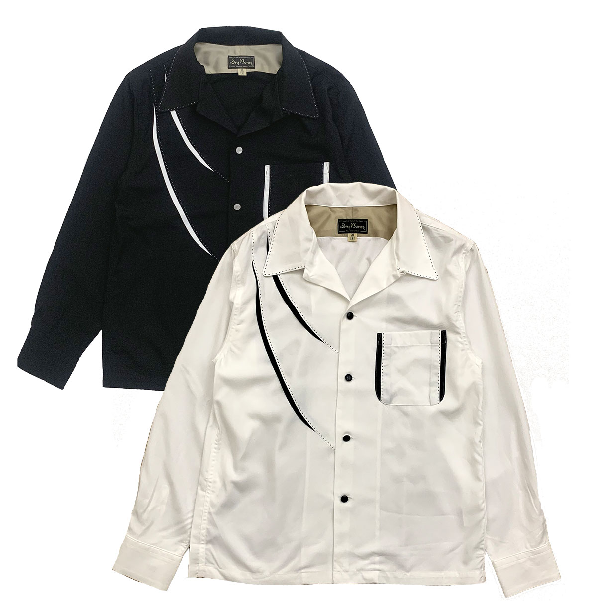 ドライボーンズ　ロカビリー　オープンカラーシャツ 楽天市場】DRY BONESドライボーンズ◇DB Nep Print Long sleeve