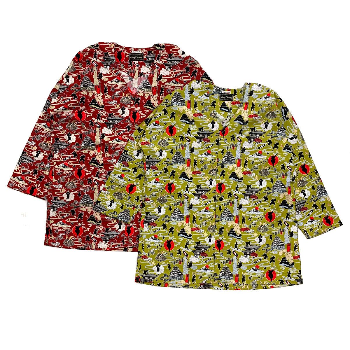 Dry Bones 鯉口シャツ 大 無地 水色 鯉口シャツ。 – Dry Bones Online Shop