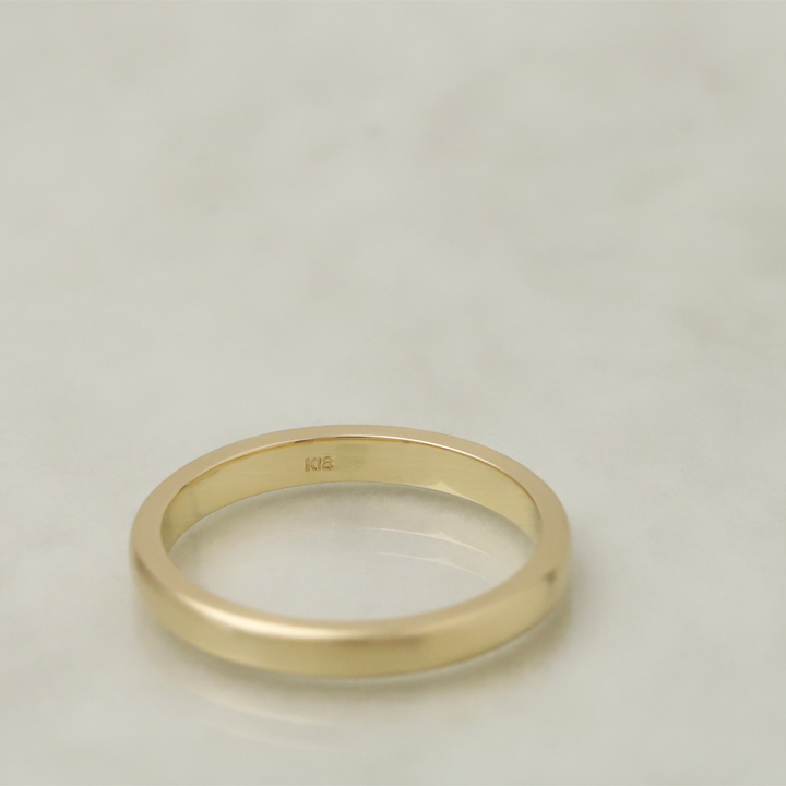 【楽天市場】 K18 ゴールド ペアリング 2本セット 18金 18k リング 甲丸 レディース メンズ 結婚指輪 マリッジリング 誕生日