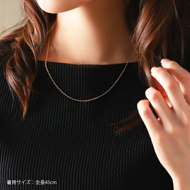 K18 18金 18k メンズ カットあずきチェーン チェーン チェーン