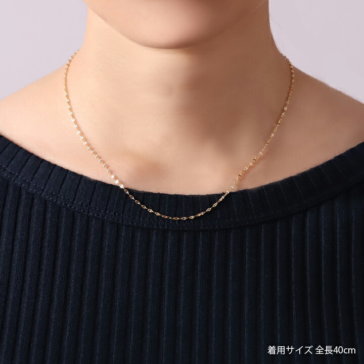 18金 ネックレス k18 チェーン レディース シンプル ペタル
