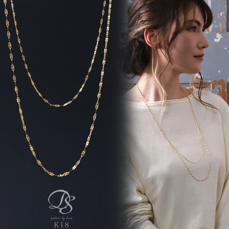 K18クローバーネックレス ネックレス K18 18金 ダイヤモンド クローバー 四葉 ラッキー