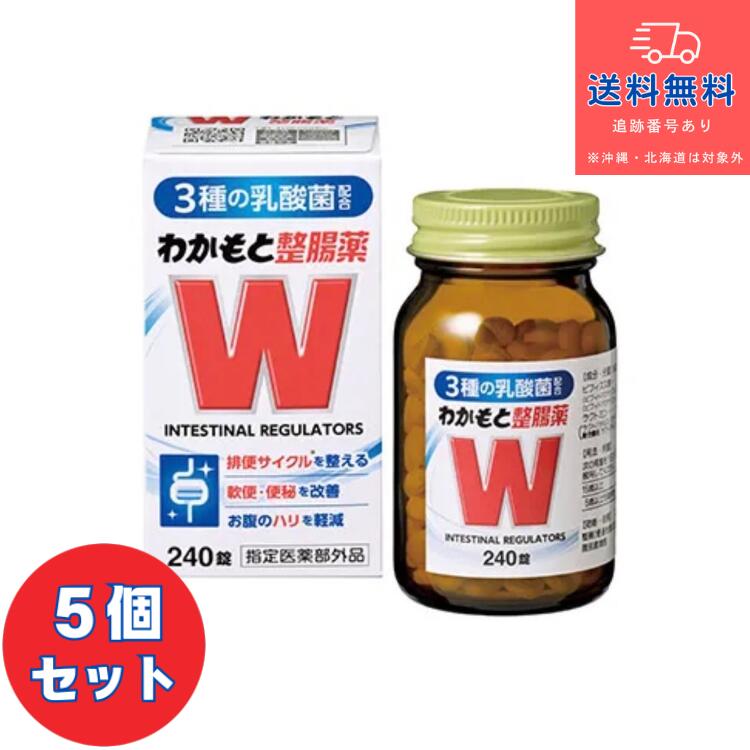 【任じる治療法部外品】■わかもと整腸薬 W 240錠×5個書き割り【わかもと製薬】【貨物輸送無料】【北海道・離島・沖縄は貨物輸送無料が非当てはめるです】 【宅急便パウダーコンパクト】