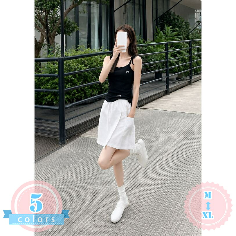 着痩せ ショートパンツ レディース キュロットスカート ラップ風パンツ ミニ ハーフ ウエストゴム キュロット 快適 涼しい 大きいサイズ カジュアル ボトムス 美脚見え 旅行 通学 ds-store｜DSショップ