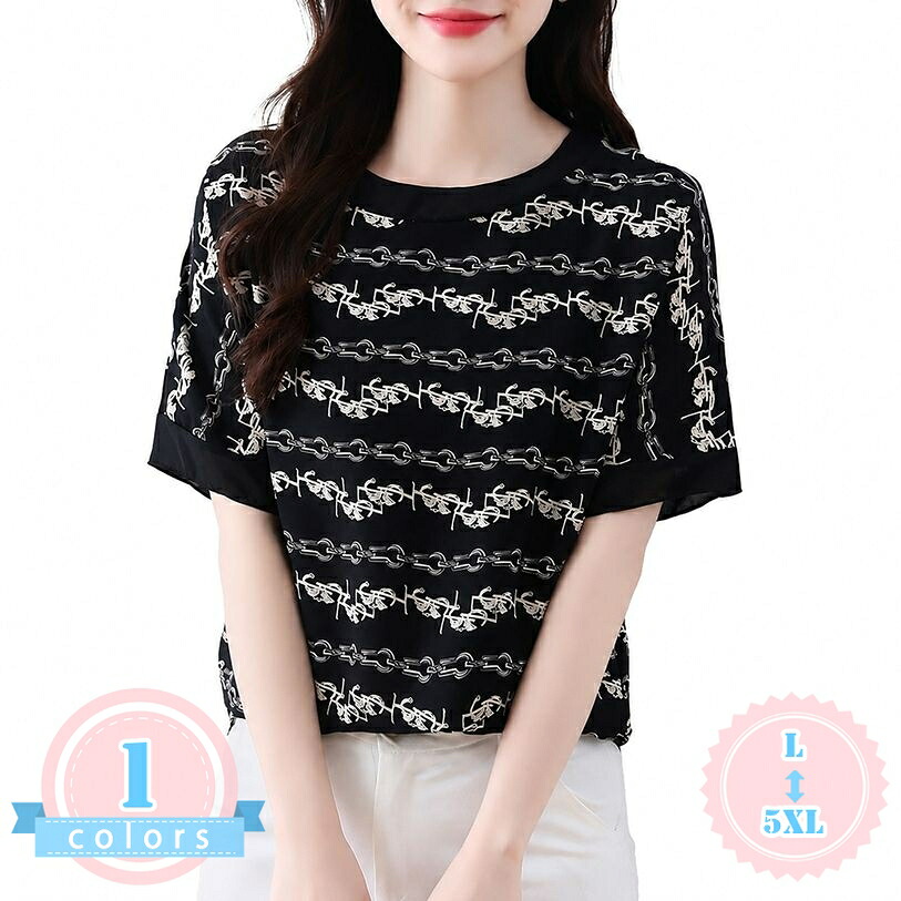 Tシャツ レディース 半袖 大きいサイズ 着痩せ トップス ゆったり おしゃれ カジュアル ブラウス きれいめ レトロ 大人 可愛い 春夏物 ds-store|DSショップ