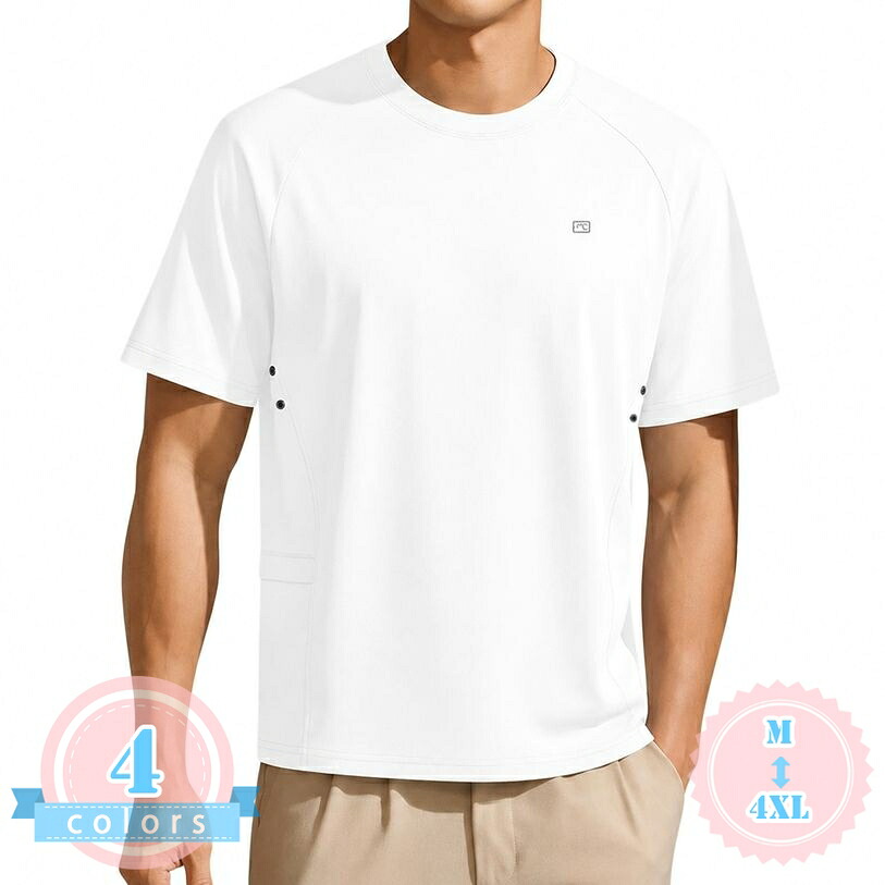 tシャツ メンズ 半袖 ゆったり カットソー 無地 丸首 インナーシャツ クルーネック 肌着 カジュアル 大きいサイズ トップス ds-store｜DSショップ