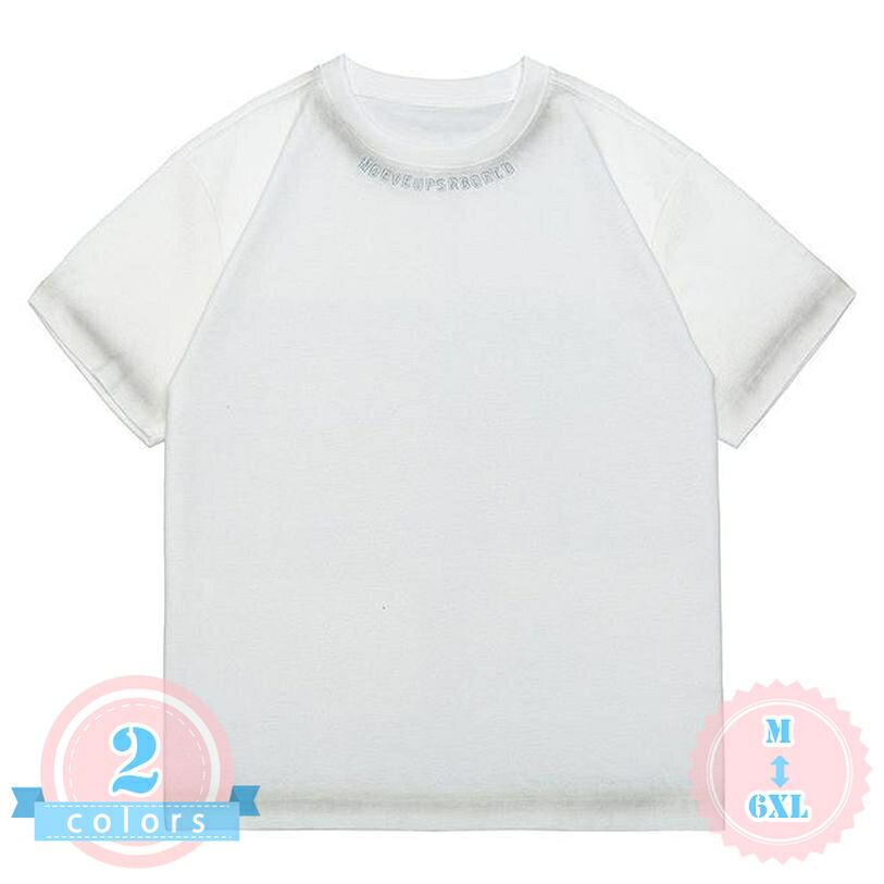 tシャツ メンズ 半袖 おしゃれ クルーネック かっこいい 体型カバー トップス 英語プリント 配色 グラデーション 夏用 ストリート系 部屋着 ds-store｜DSショップ
