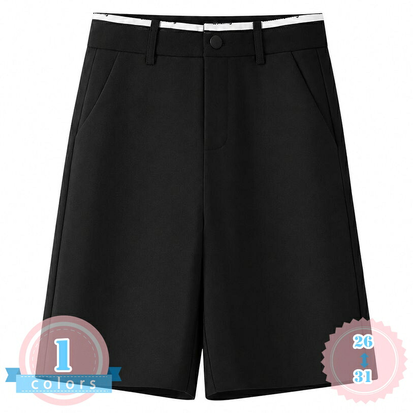 ショートパンツ レディース 体型カバー 着痩せ見え ハーフパンツ 5分丈 ワイド 膝上丈 バミューダ ゆったりサイズ ハイウエスト きれいめ カジュアル ビジネス オフィス 通勤 大人 ds-store|DSショップ
