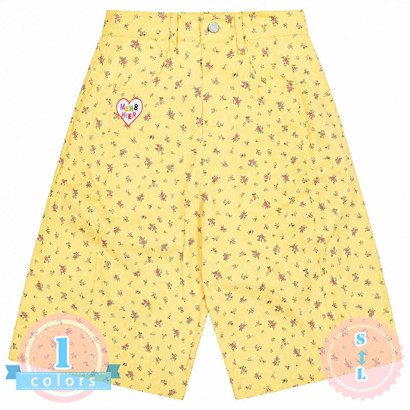 七分丈パンツ メンズ ショートパンツ 体型カバー ワイド 花柄 総柄 レトロ アメカジ ゆったり ストレート カジュアル 膝丈 夏 ds-store|DSショップ