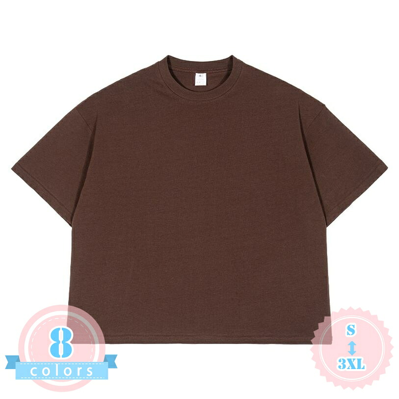 半袖 Tシャツ メンズ ビッグシルエット ドロップショルダー クルーネック トップス ゆったり 無地 大きいサイズ おしゃれ カジュアル ストリート 春 夏服 インナー 男女兼用 ds-store|DSショップ