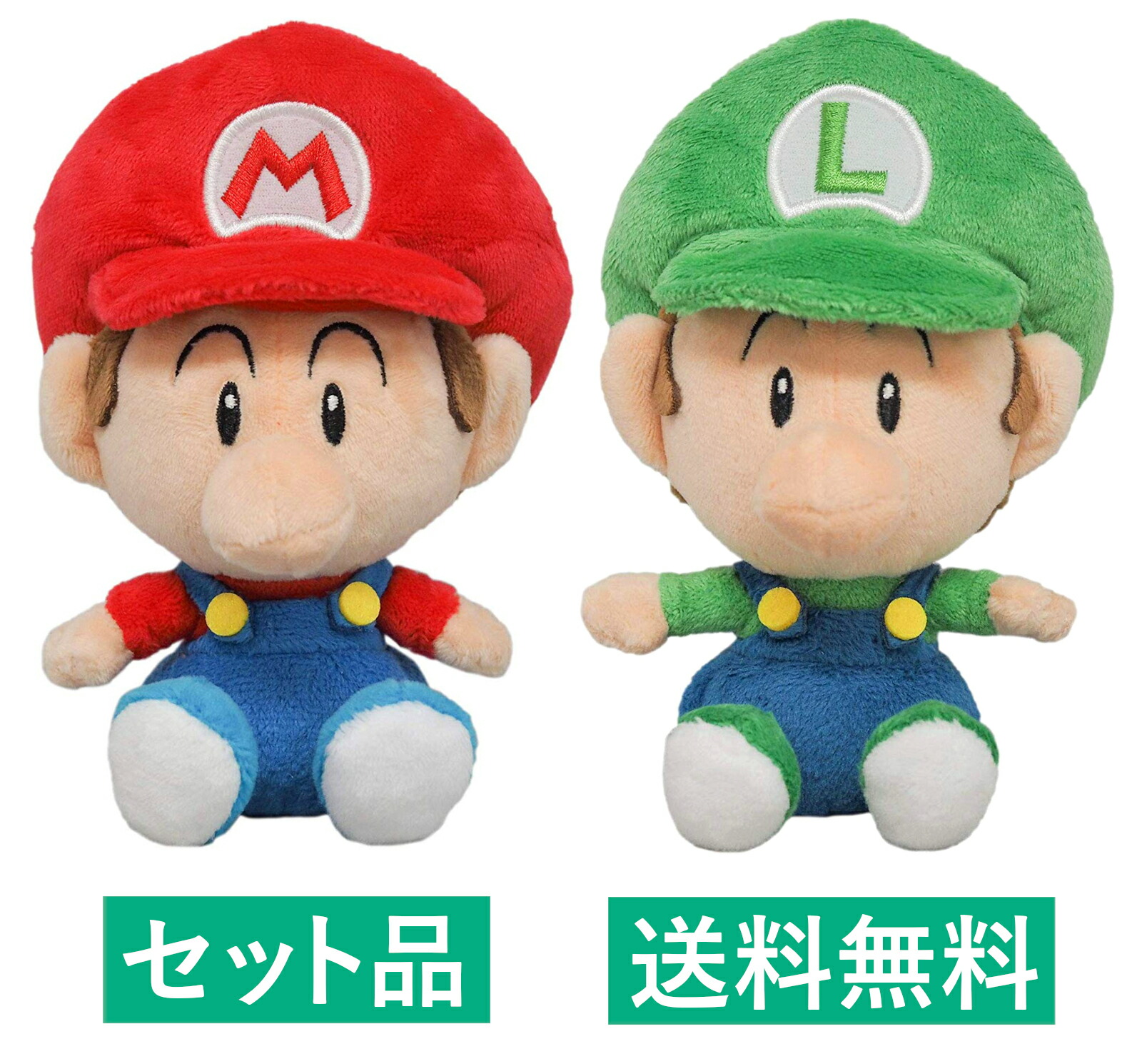 楽天市場】スーパーマリオ ぬいぐるみ S ベビィ 6体 セット