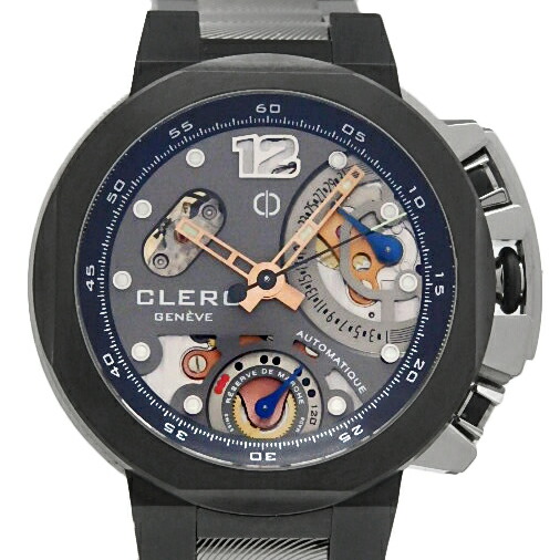 Clerc クレール オデッセイ パワーリザーブ レトログラード Ody522 メンズ オートマ 裏スケ グレー文字盤 中古 Ds Katou Essenzahotel Com Br