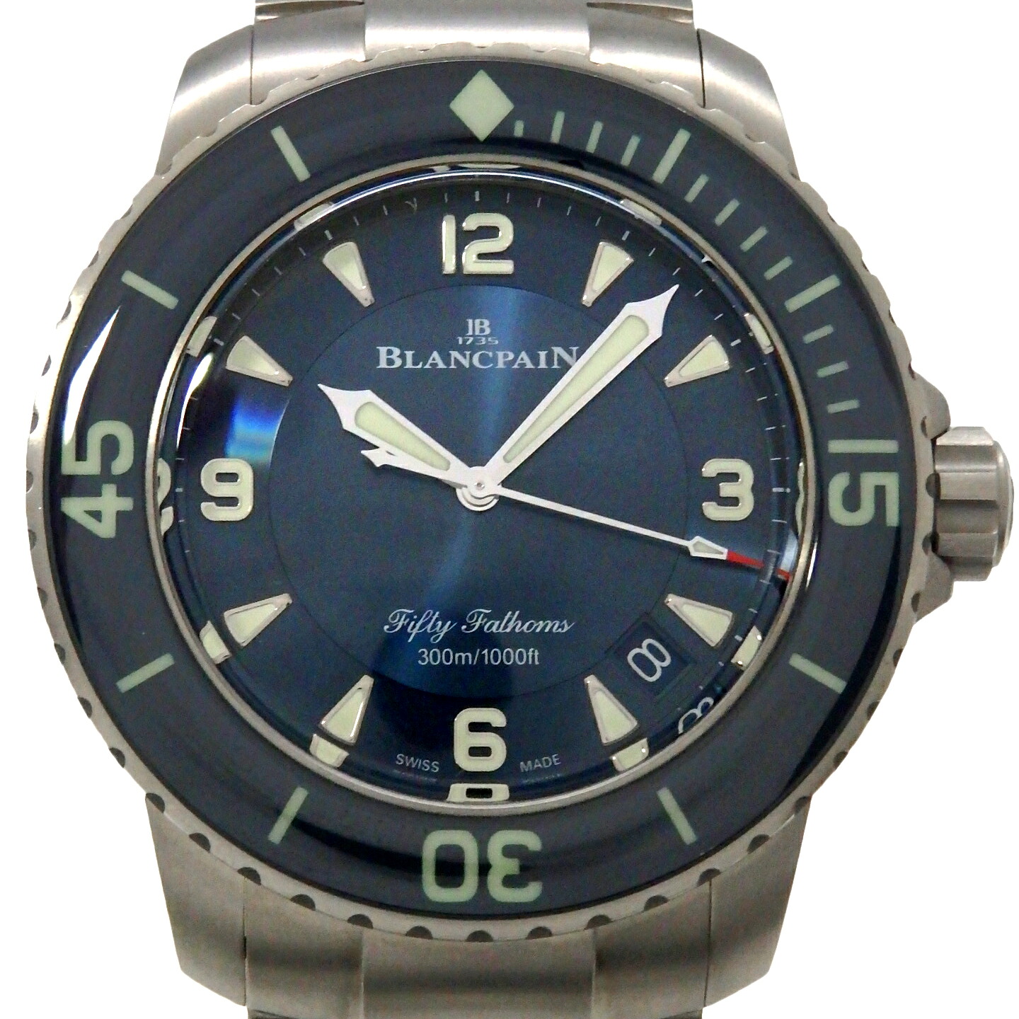 BLANCPAIN　ブランパン　フィフティ ファゾムス　5015-12B40-98B　Ti　メンズ　オートマ　青文字盤 【中古】【DS KATOU】