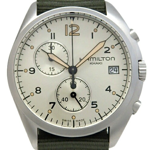 ハミルトン HAMILTON カーキ 9797 クォーツ イカリマーク　中古 HAMILTON Khaki ハミルトン カーキ イカリマーク 9797 青文字盤
