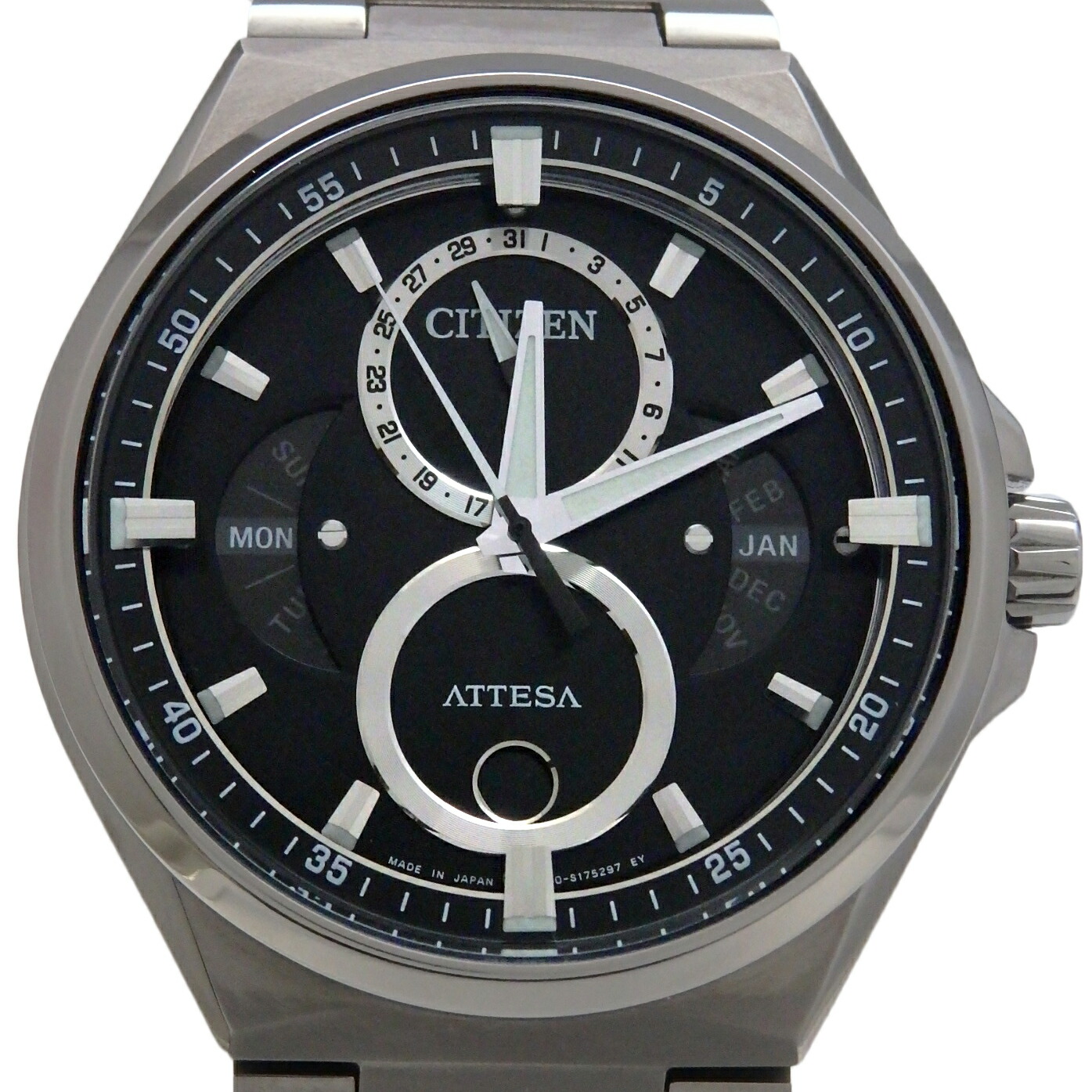 楽天市場】【緑屋質屋】シチズン アテッサ AT3010-55W クロノグラフ